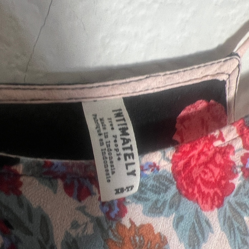 Free People women’s Intimately It's a Cinch Floral Slip Dress size XS boho flowy - Picture 4 of 7